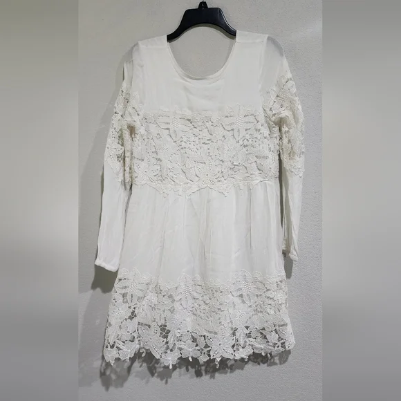 Abercrombie & Fitch Classic White Lace Mini Dress Size S - Picture 1 of 15